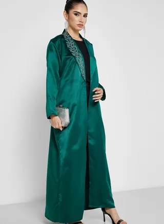 Embellished Detail Abaya