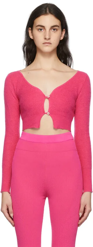 Jacquemus Pink La Montagne 'Le Cardigan Alzou' Cardigan