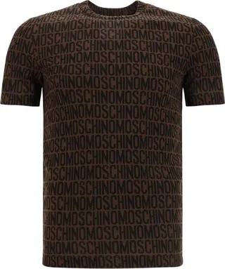 Moschino All-Over Logo Jacquard T-Shirt