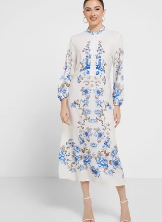 Abstract Print Dress