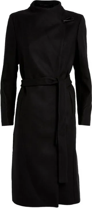 Allsaints Wool-Blend Riley Wrap Coat