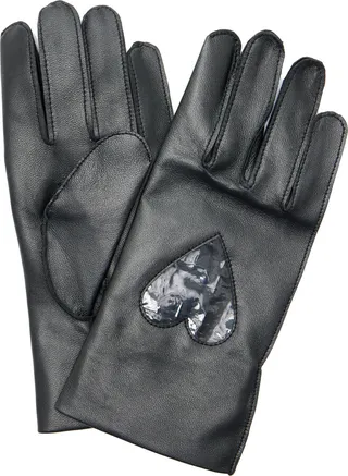 Women's Alove Pearl-Embellished Leather Gloves