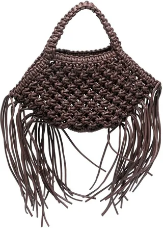 Woven Basket Tote Bag