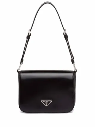 Brushed Leather Shoulder Bag
