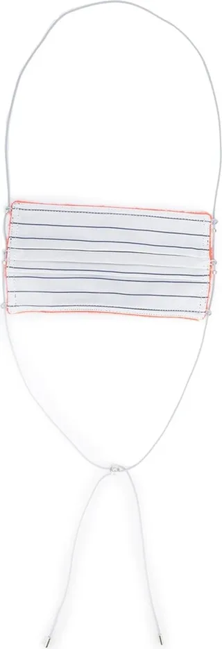 Stripe-Print Face Mask