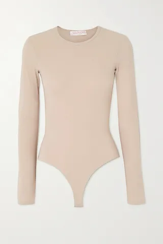 Valentino Garavani - Stretch-jersey Bodysuit - Neutrals