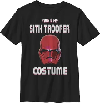Boy's Star Wars: The Rise of Skywalker Halloween Sith Trooper Costume T-Shirt - Black - X Small