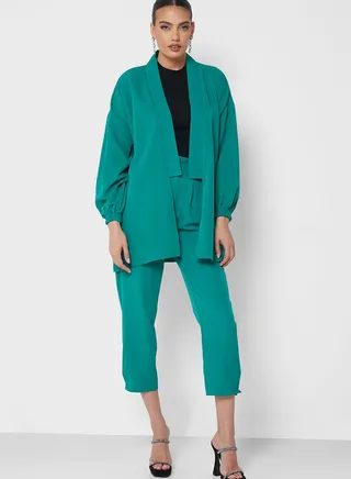 Belted Jacket & Pant Set