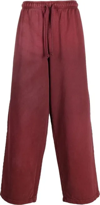 Face Patch Wide-Leg Track Pants