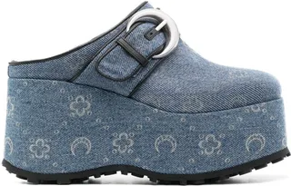 Regenerated Denim Monogram Clogs