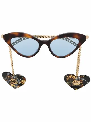 Cat-Eye Tinted Sunglasses
