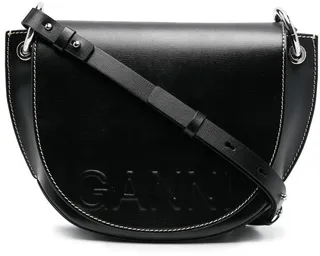 Saddle logo-embossed tote bag