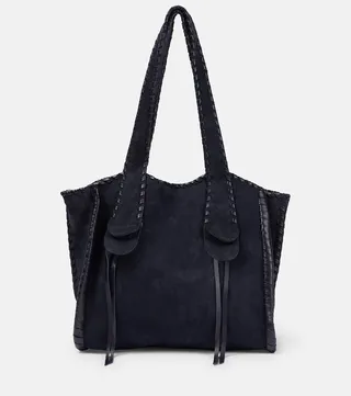 Mony Small suede tote bag
