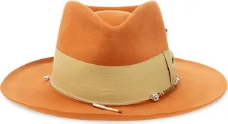 Nick Fouquet Matchstick Detailed Fedora Hat