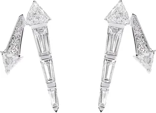 Energy 18k White Gold Diamond Stud Earrings