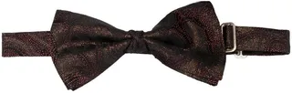 Metallic-Jacquard Paisley Bow Tie