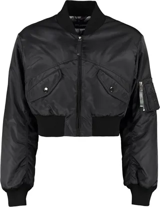 Dolce & Gabbana Cropped Zipped Bomber Jacket