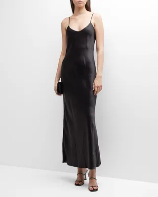 Spaghetti Strap Midi Slip Dress
