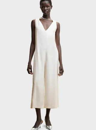 Puff Sleeve Tie Detail Jumpsuit