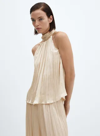 Halter Neck Tiered Top