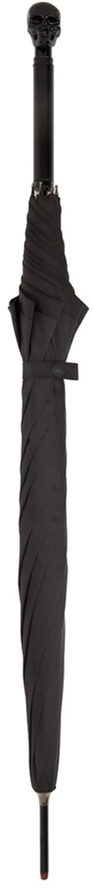 Alexander McQueen Black Skull Handle Umbrella