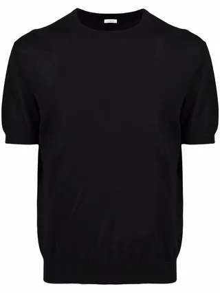 ribbed-trim cotton T-Shirt