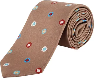 Wool and silk tie