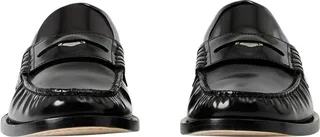 Burberry Leather Coin Detail Penny Loafers