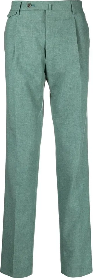Straight-Leg Cut Trousers