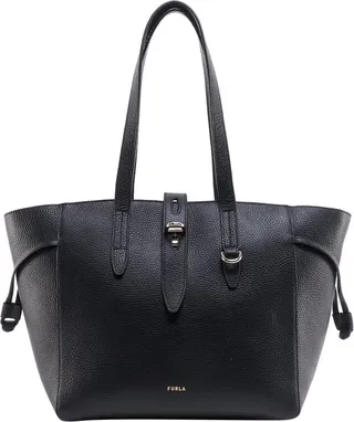 Furla Net Logo Detailed Tote Bag