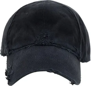 Balenciaga Logo Embroidered Distressed Baseball Cap