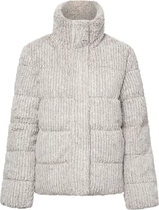 Close-knit puffer jacket