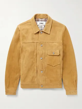 Badlands Pintucked Suede Jacket