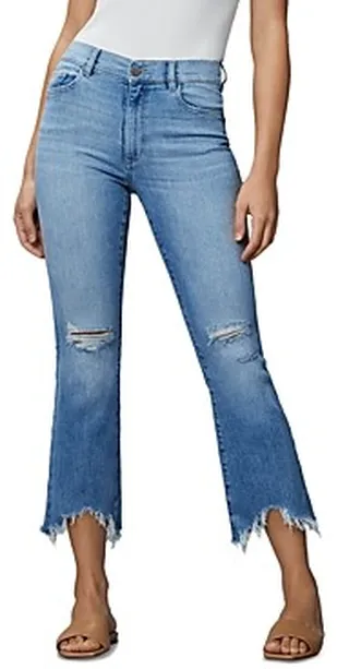 DL1961 Bridget Boot High Rise Instasculpt Jeans in Droplet Distressed