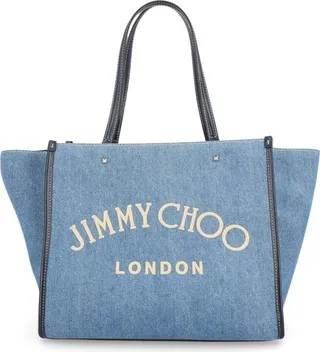 Jimmy Choo Varenne Denim Tote Bag