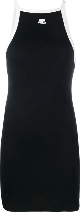 Sleeveless Cotton Mini-Dress