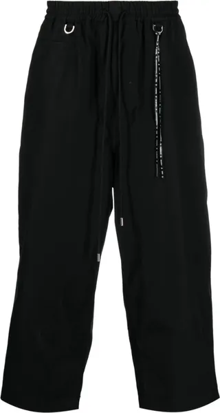 Skull Motif Cropped Trousers