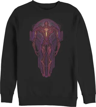 Men's Marvel Eternals Kro Stained Glass Sweatshirt - Black - Large