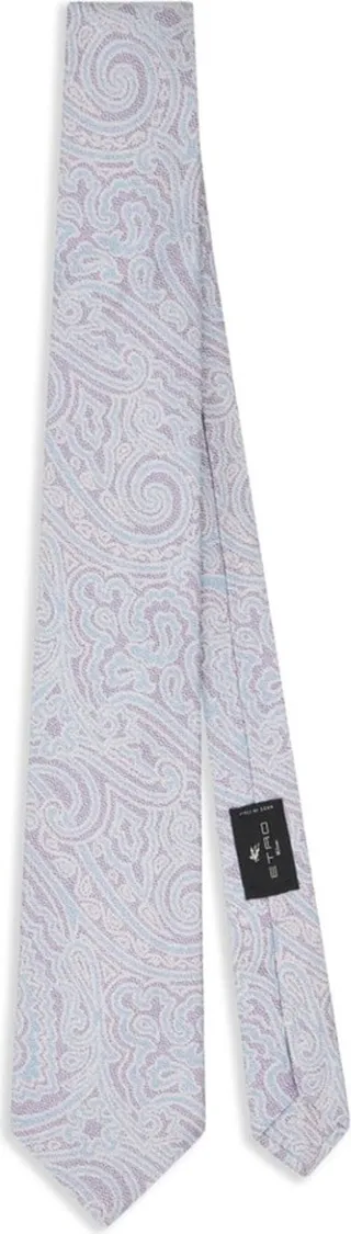 Paisley-Print Silk Tie
