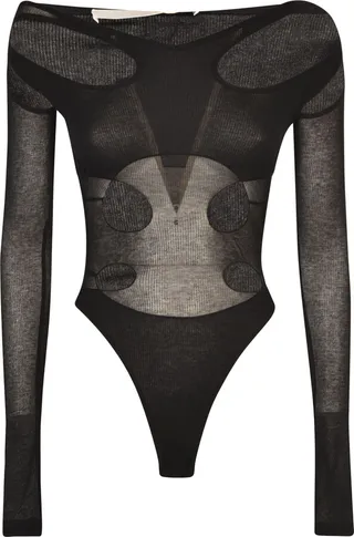Light Crepe Rib Triple Loop Bodysuit