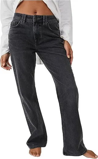 Free People Ava High-Rise Bootcut (Class Act Black) Women's Jeans