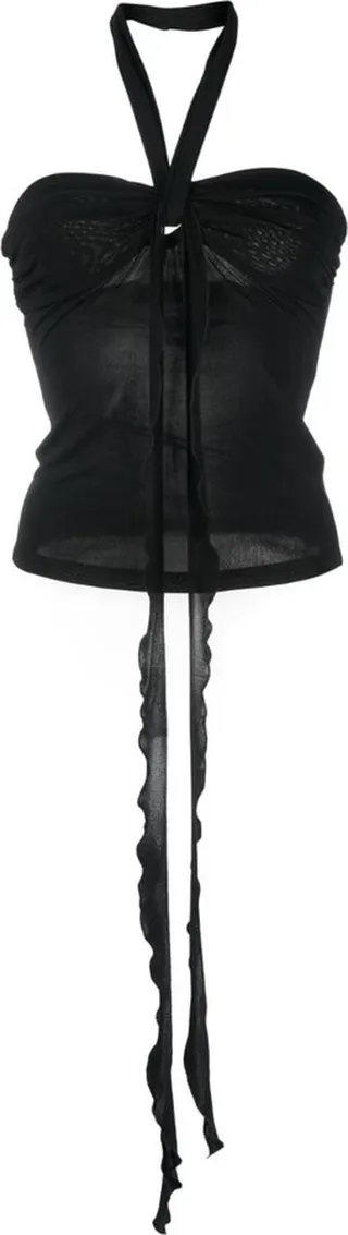 Draped Halterneck Top
