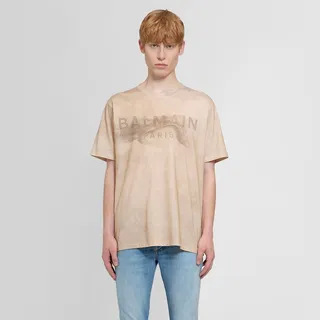 Balmain Man Beige T-Shirts