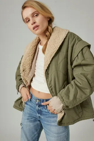 Quilted Bomber Jacket