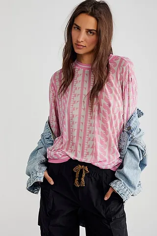 On Repeat Mesh Long Sleeve by One Teaspoon at Free People