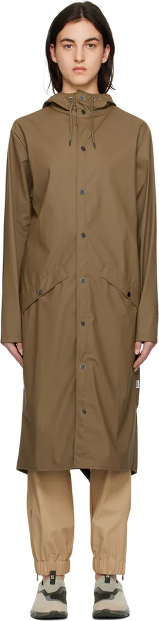 RAINS Brown Longer Coat