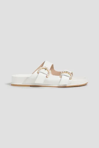 Piper embellished leather slides