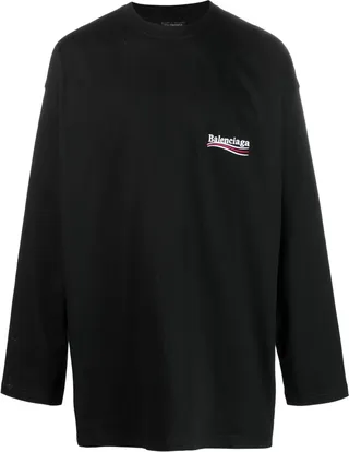 logo-print long-sleeve T-shirt