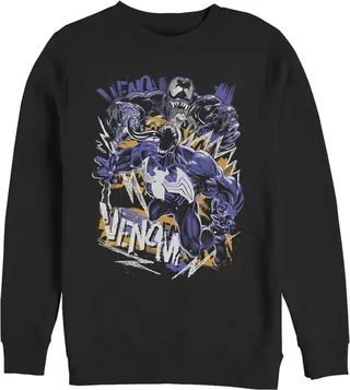 Men's Marvel Venom Graffiti Sweatshirt - Black - 2X Large