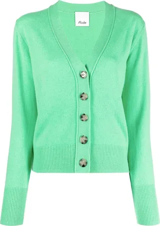 wool-cashmere V-neck cardigan